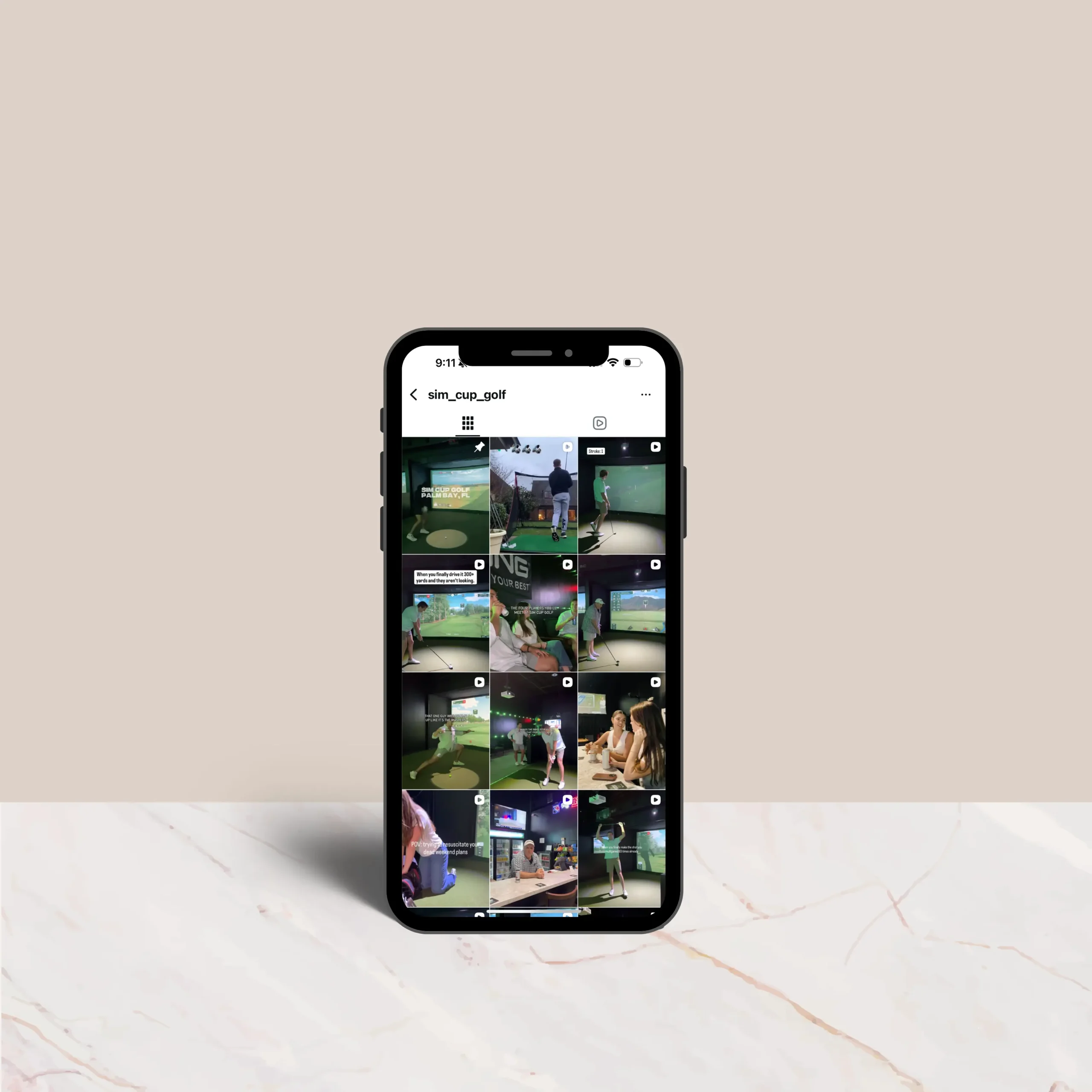 Sim Cup Golf Content